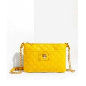 Marc Jacobs The Single Quilted Crossbody Bag Bright Yellow